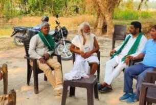 Farmer leader Rajeev Yadav met the family of the Dalit girl