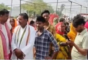 Four people died after coming in contact with high tension wire in Ghazipur
